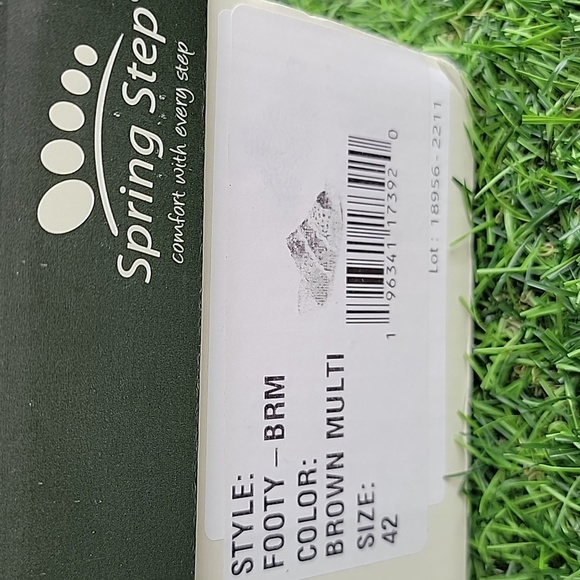 Spring Step Brown Wedge Peep Toe Sandles Size 11/42 - Picture 3 of 8